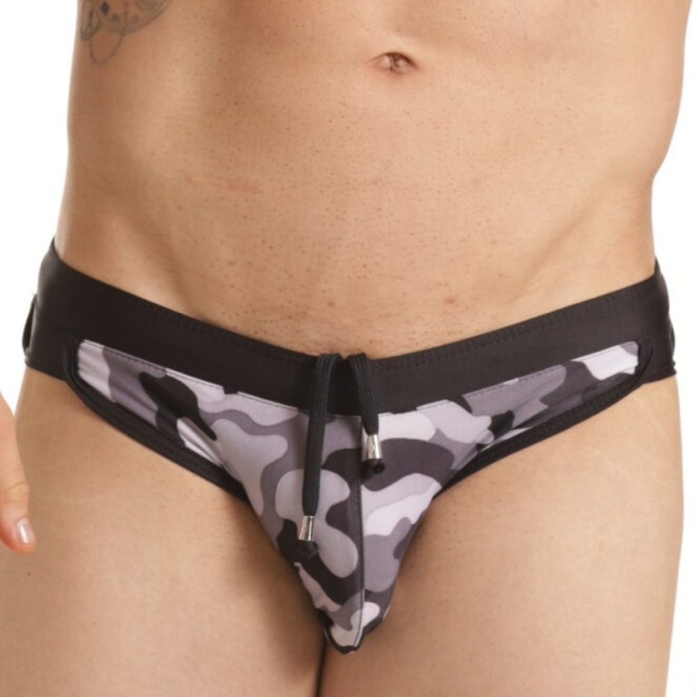 GIGO COMBAT GRAY SWIM BRIEF